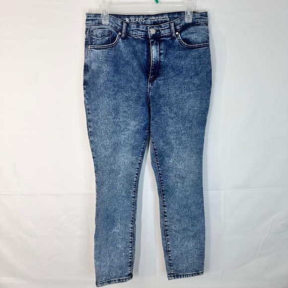 R Jeans Women's Super High Rise Blue Jeans Size 31 Petite - Picture 1 of 5